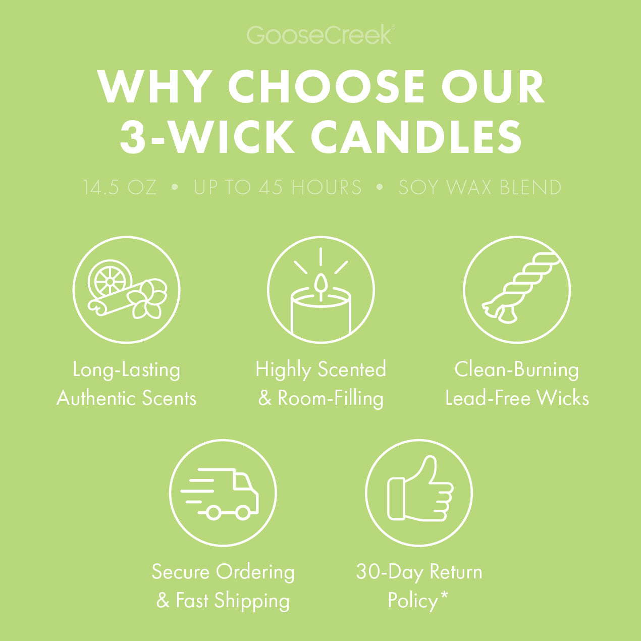 Wild Green Apple 3-Wick Candle
