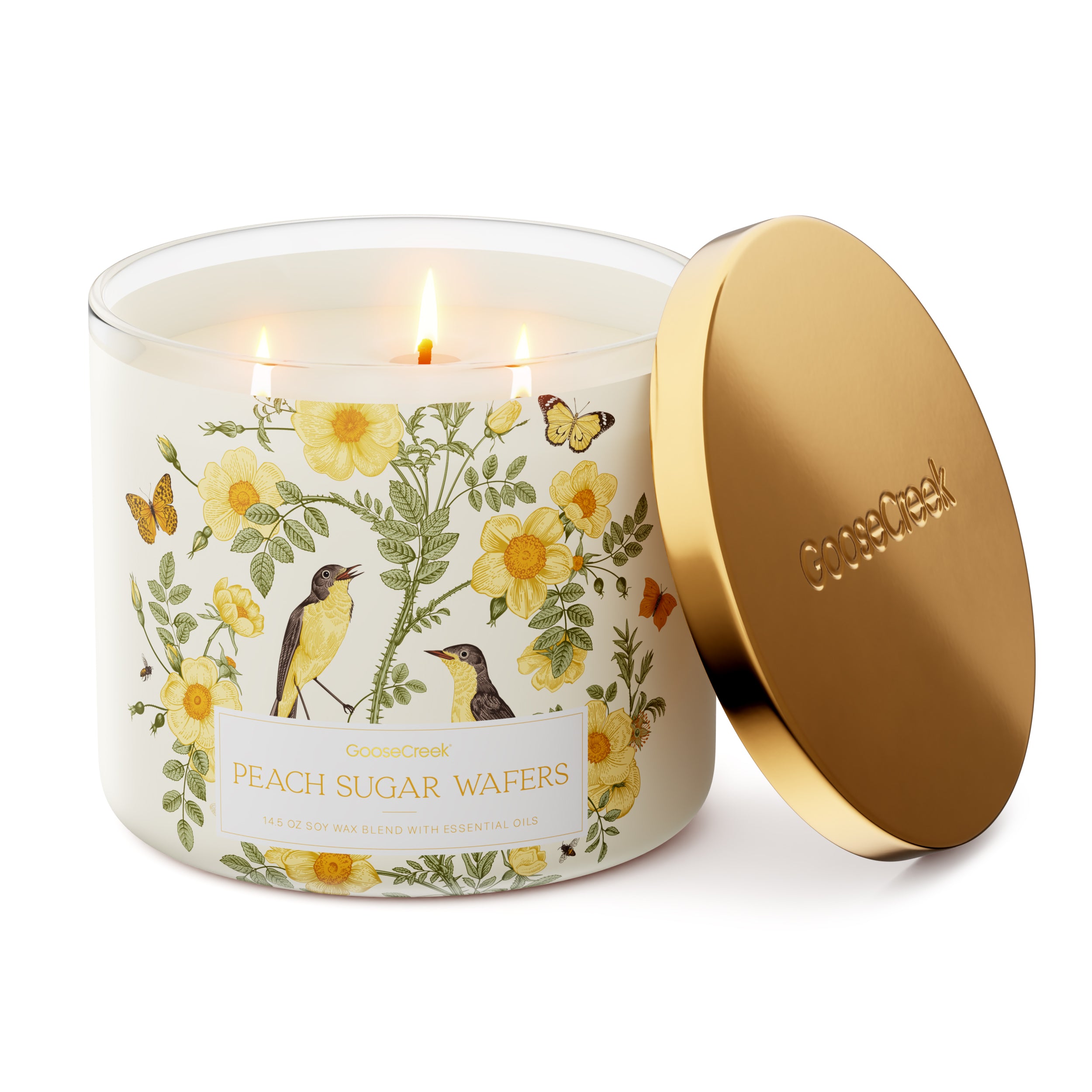 Peach Sugar Wafer Large 3-Wick Candle