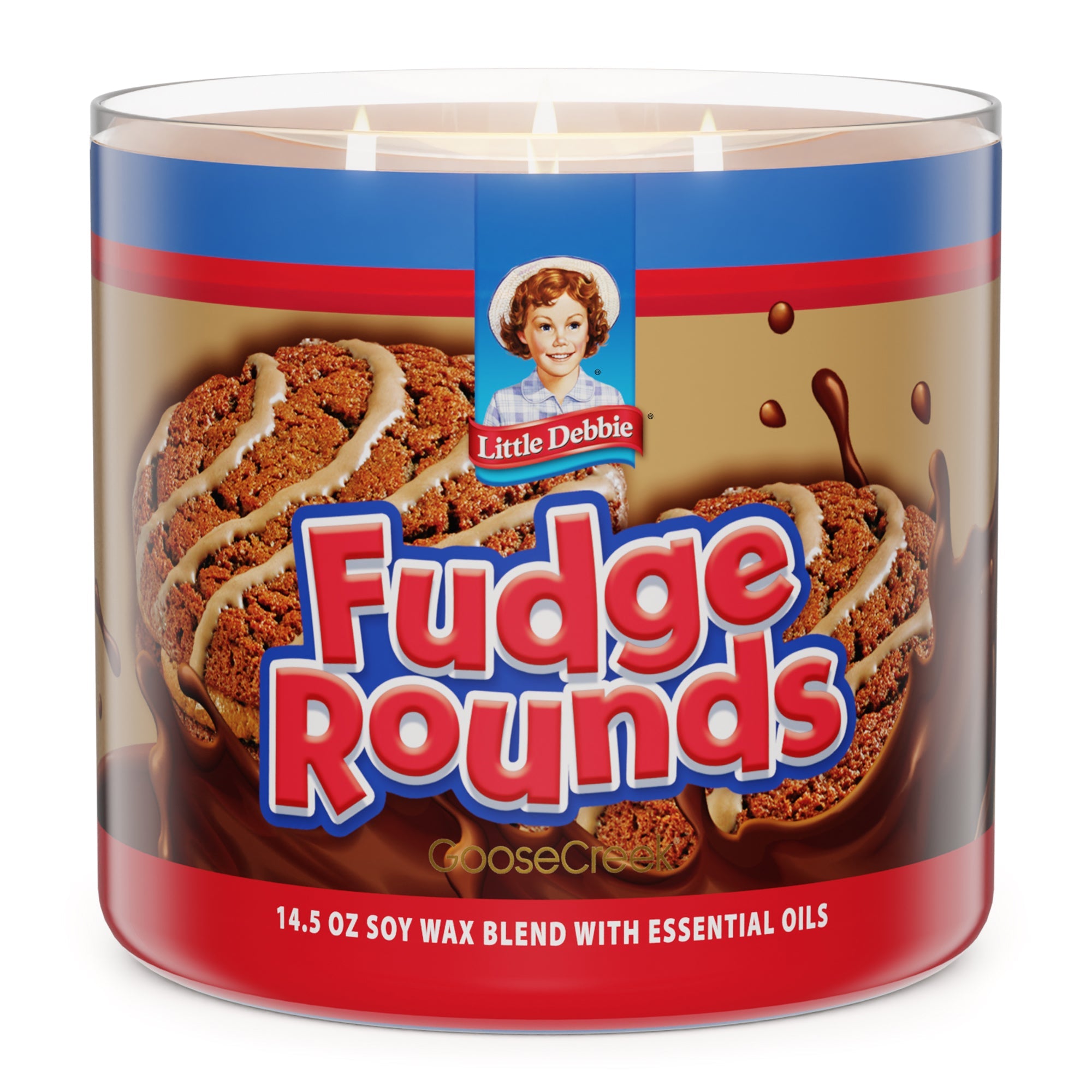 Fudge Rounds Little Debbie TM 3-Wick Candle