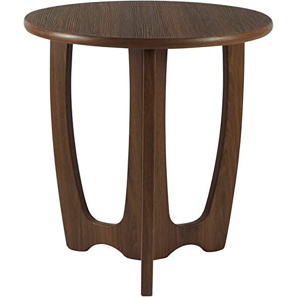 FINECASA Wooden Console Table, Half-Moon Entryway Table, Semicircle Narrow Side Table, Sofa Table for Living Room and Corridor, Foyer Table, Half Round Hallway Table, 43.4x17x30 Inches, Natural Natural Console Table