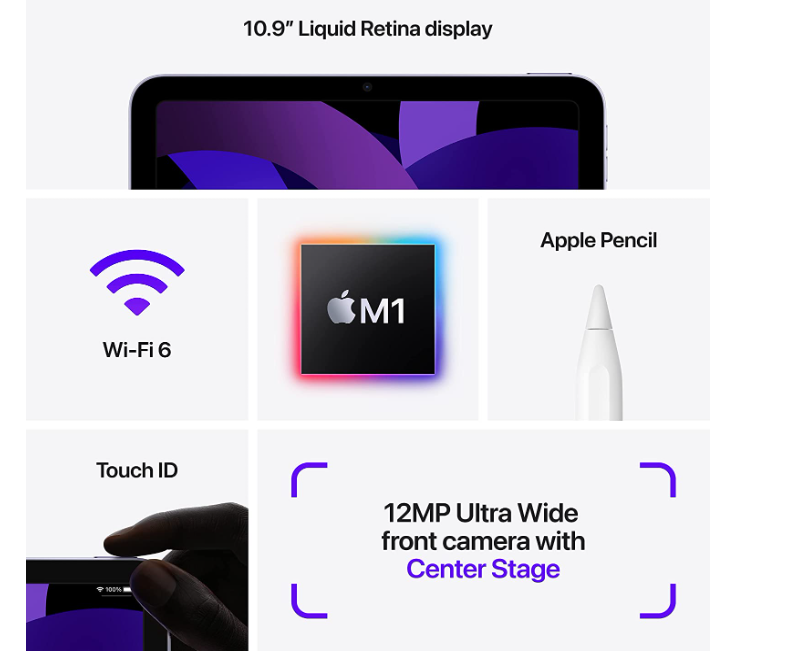 Apple 2022 iPad Air (10.9-inch, Wi-Fi, 256GB) - (5th generation)