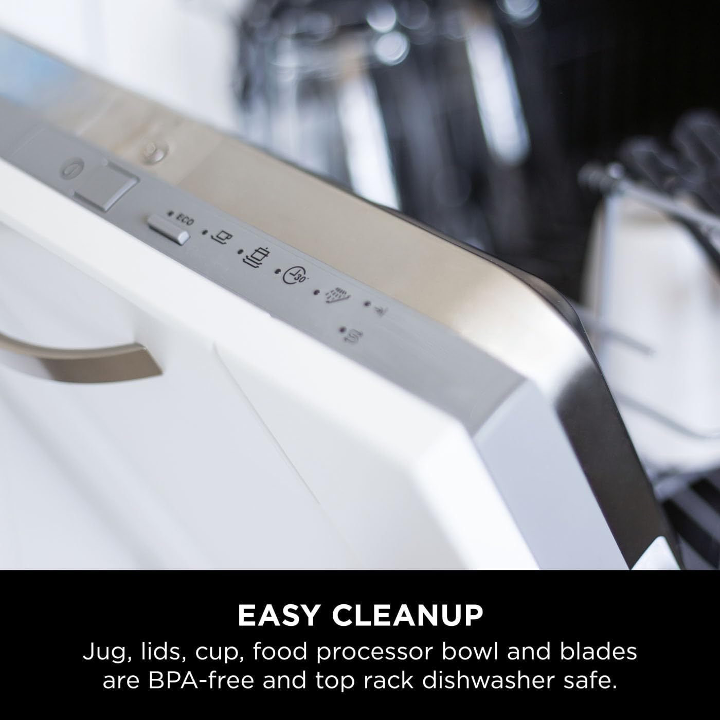 Ninja 3-in-1 Detect Power Blender Processor Pro, Powerful 1200W Blender, Food Processor Bowl, Dough Blade, 1x Single Serve Cup, Jug, Make Pizza Dough, Blend, Chop & Mix