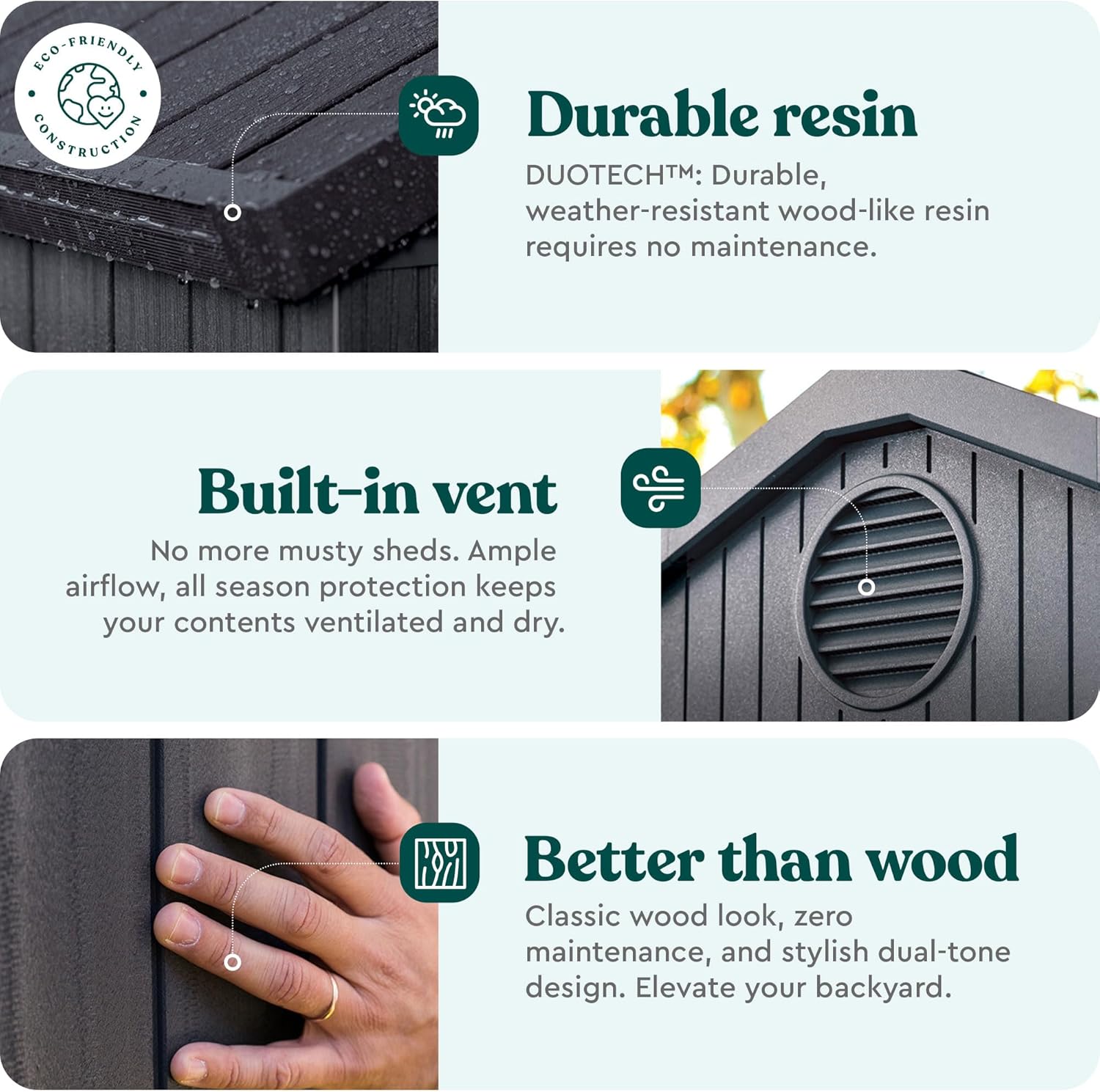 Keter Oakland 11x7.5 Ft All-Weather Storage Shed