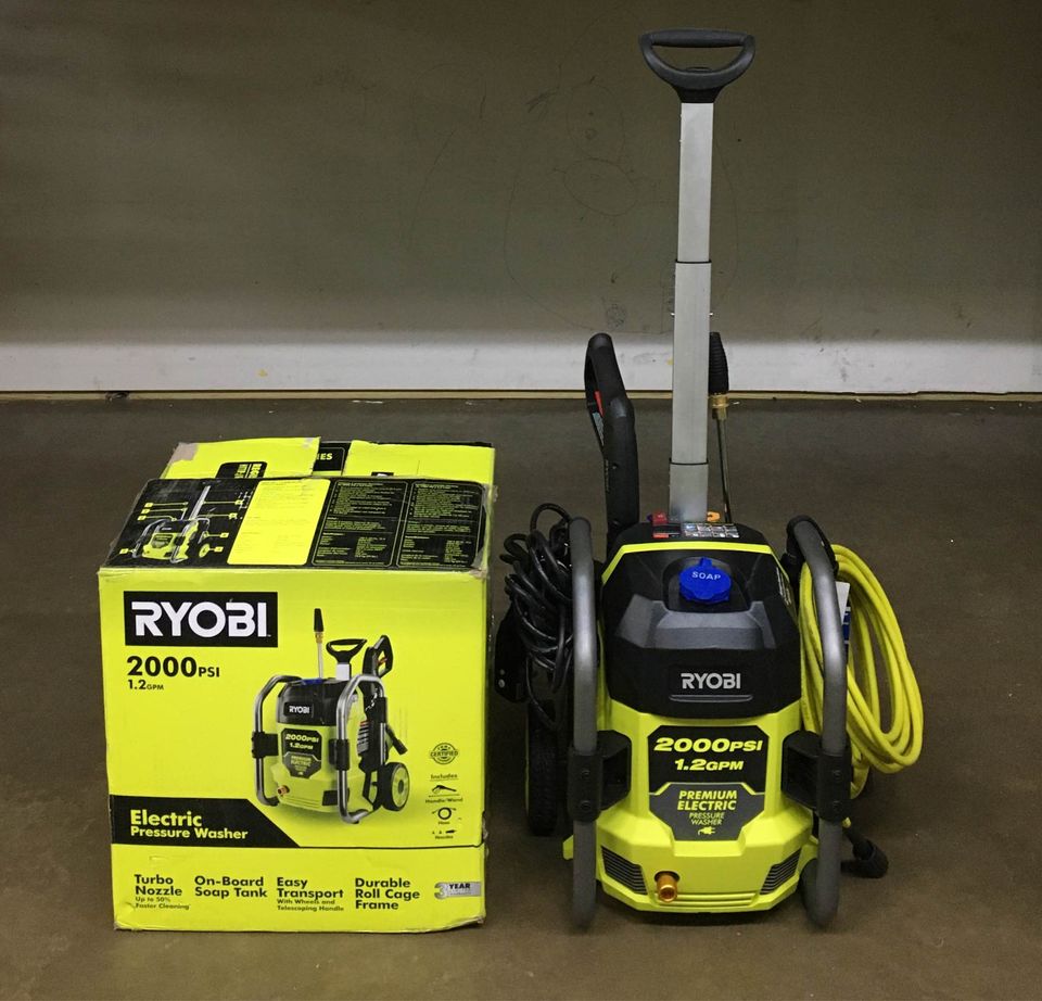 RYOBI 2,000 PSI Eléctric Pressure Washer