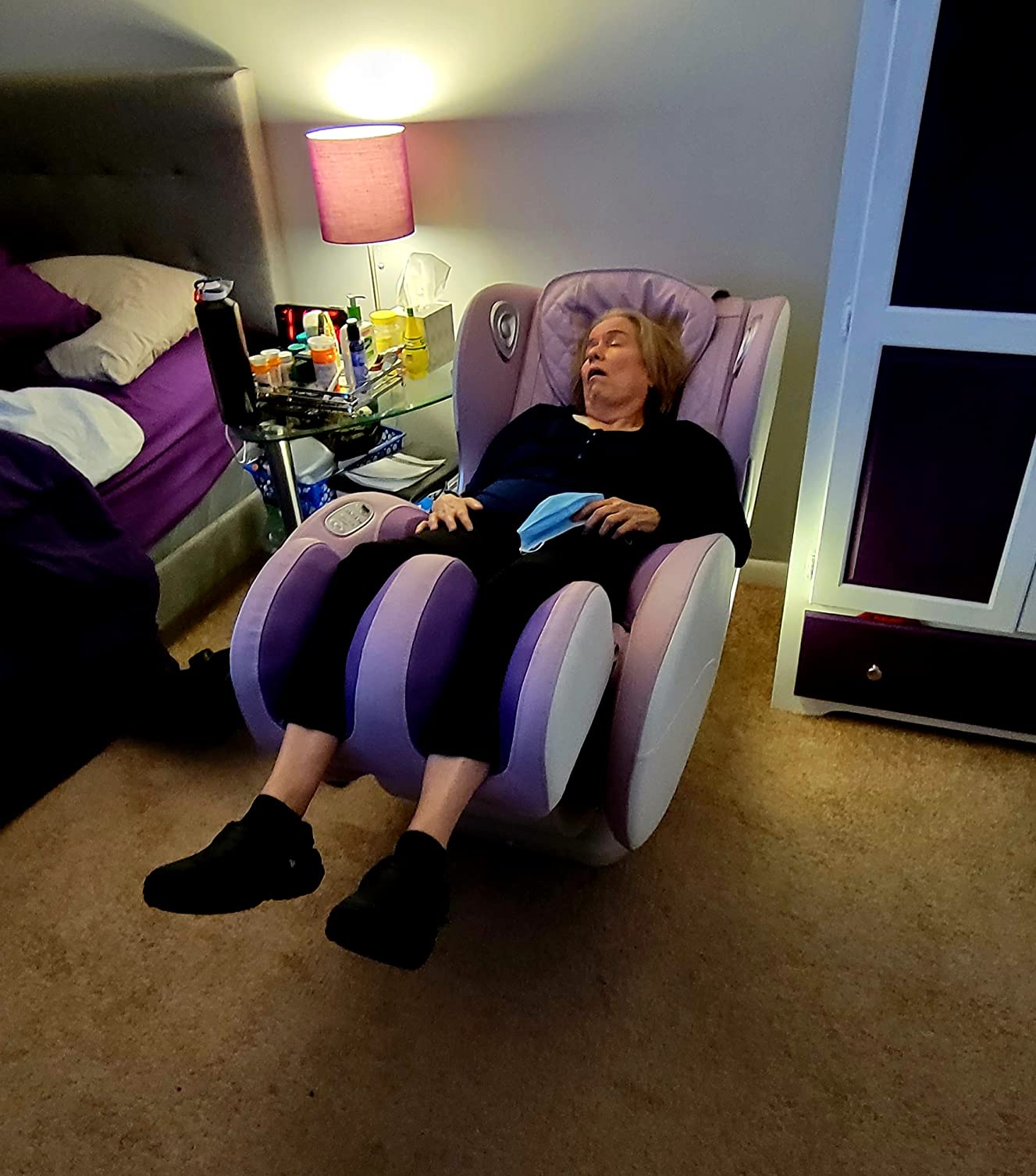 【Furniture】Small Massage Chairs SL Track Full Body Massage Recliner, Shiatsu Recliner, Zero Gravity