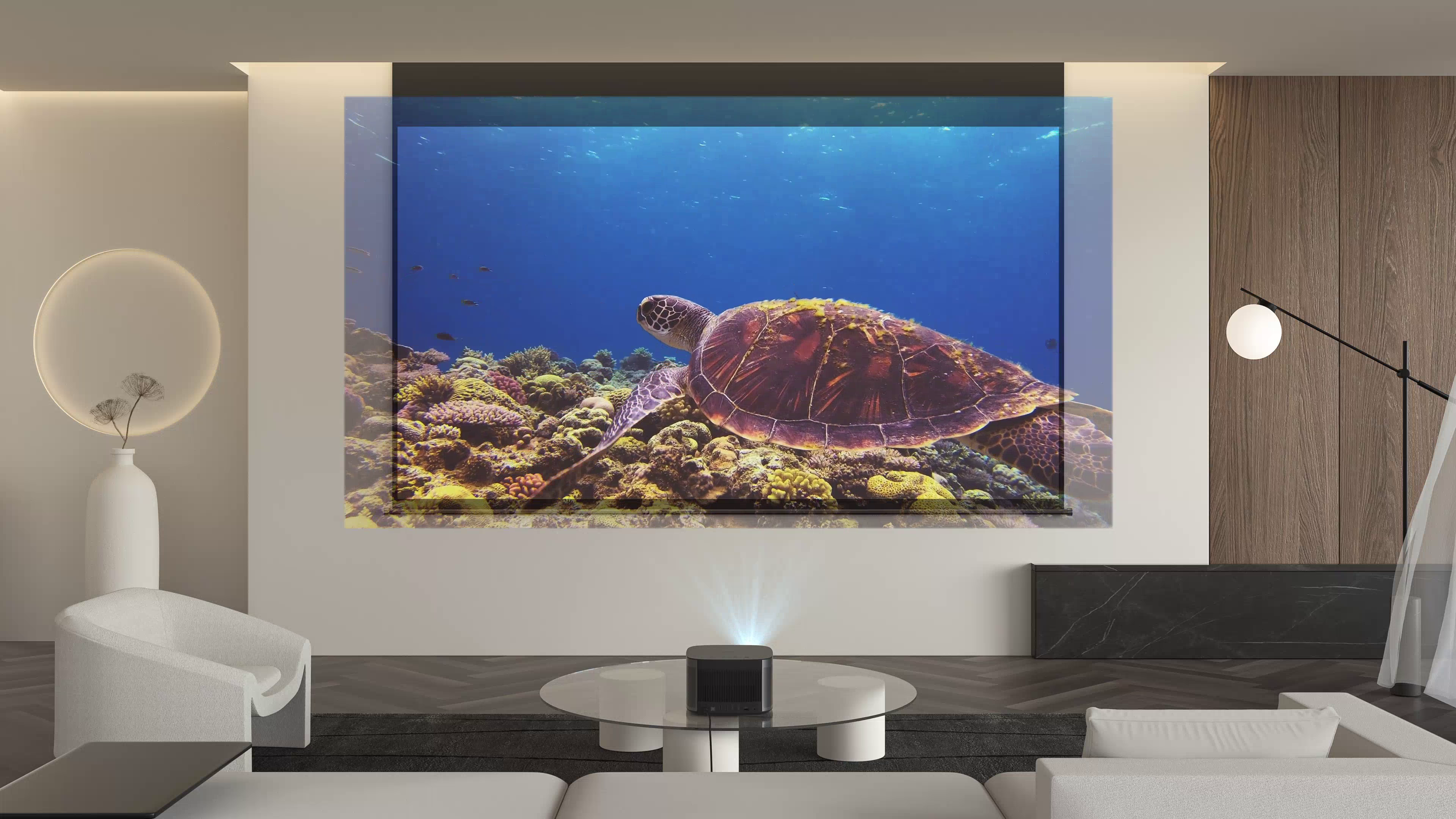 XGIMI Horizon 1080p FHD Projector 4K Supported Movie and Gaming Projector, 1500 ISO Lumens, Harman Kardon Speaker, Auto Focus&Keystone ISA Technology Android TV 10.0 Wireless Casting WiFi Bluetooth