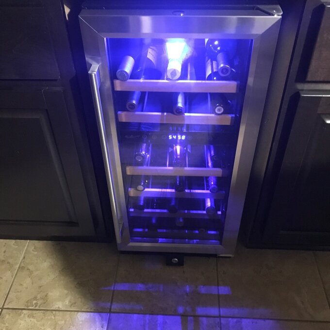 32 Bottle Dual Zone Freestanding/Built-In Wine Refrigerator