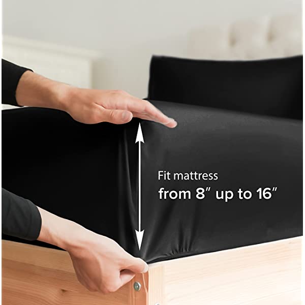 Queen Size Sheet Set - 4 Piece - Hotel Luxury Bed Sheets - Extra Soft - Deep Pockets - Easy Fit - Breathable & Cooling Sheets - Wrinkle Free - Comfy – Dark Grey Bed Sheets - Queens Sheets – 4 PC Queen Grey