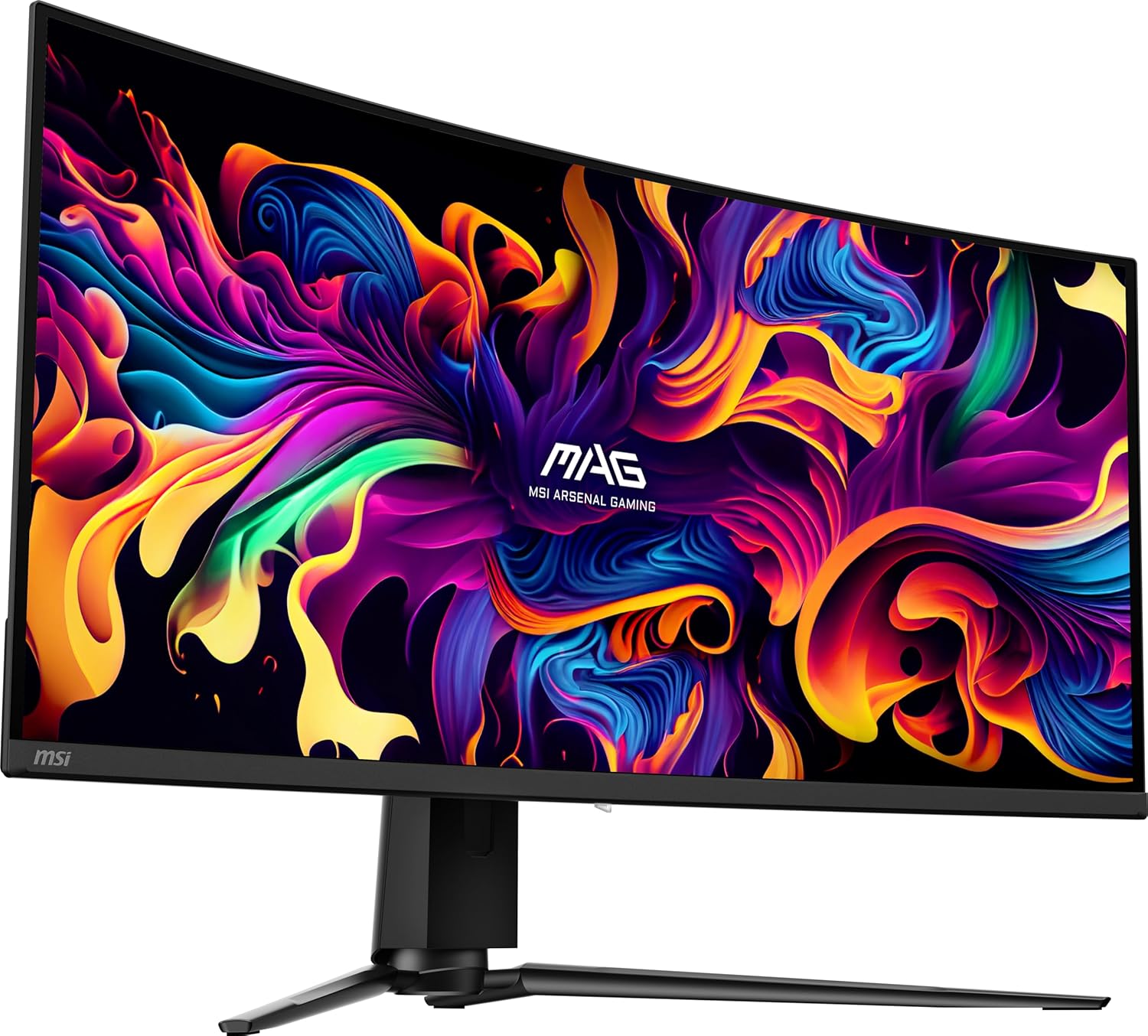 MSI MAG341CQP QD-OLED, 34 Curved OLED Gaming Monitor, 3440 x 1440 (UWQHD), OLED 0.03ms Response time, 175Hz, True Black HDR 400