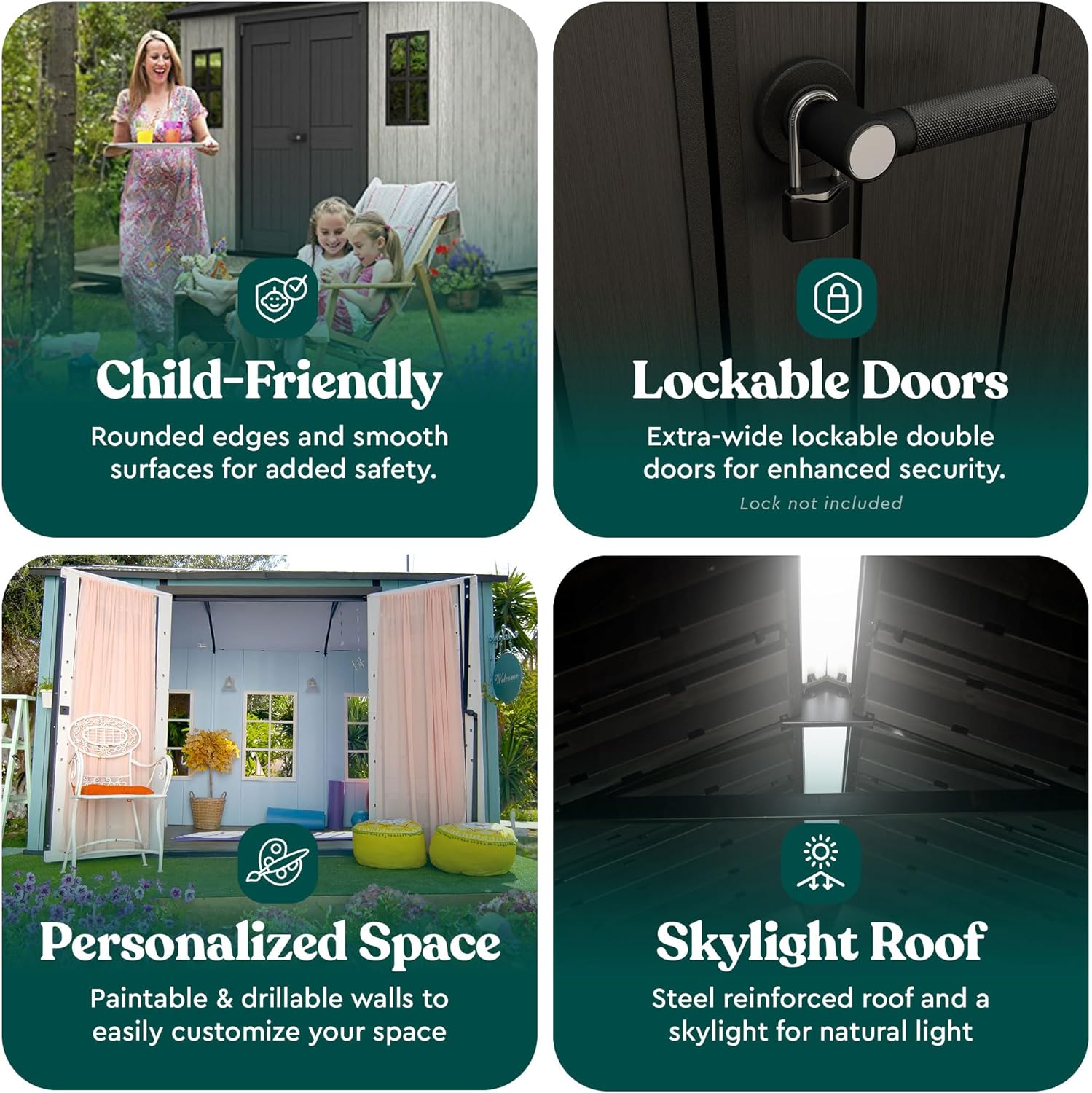 Keter Oakland 11x7.5 Ft All-Weather Storage Shed