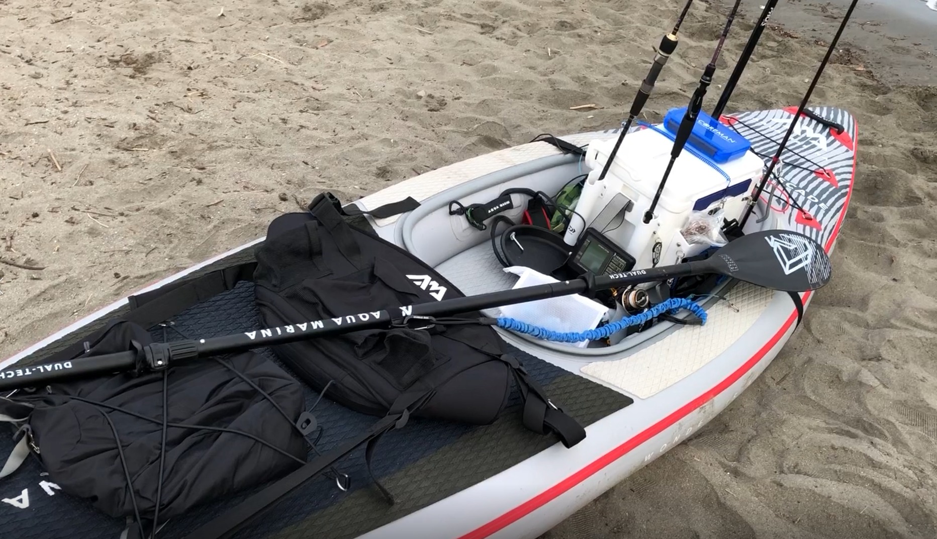 【Sports&Outdoors】Cascade All-Around SUP-Kayak, 11-Feet 2-Inch Length, Grey/Red