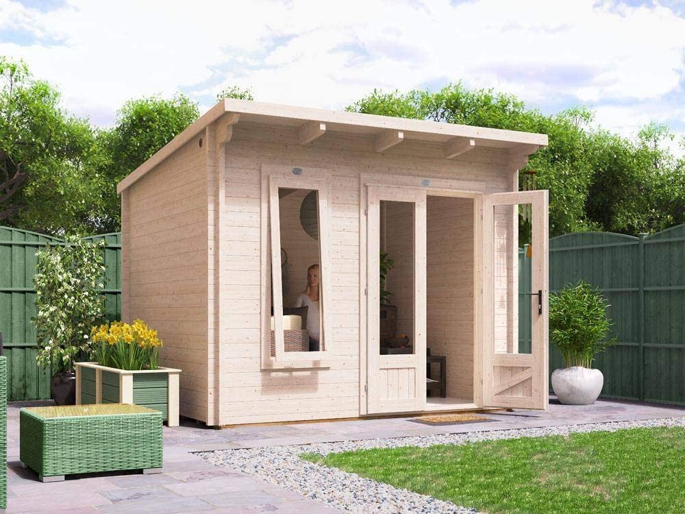 【Home&Garden】Log Cabin Garden Office Man Cave Garden House Summerhouse Terminator