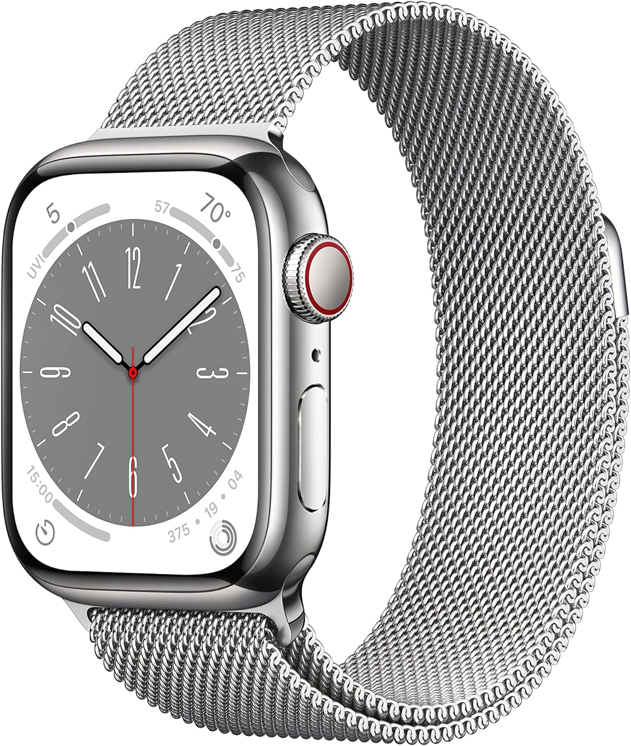 Apple Watch Series 8 (GPS) Smartwatch - (Product) Aluminum Case with (Product) Sport Band - Regular