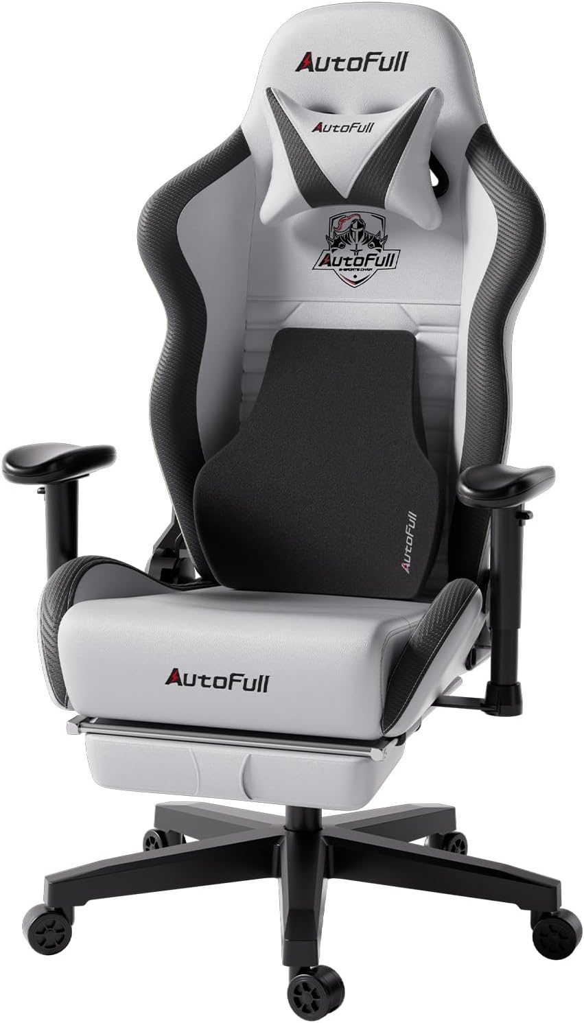 AutoFull C3 Gaming Chair, Racing Style Gaming Chair with Ergonomic Lumbar Support,Adjustable High Back PU Leather PC Chair with Footrest