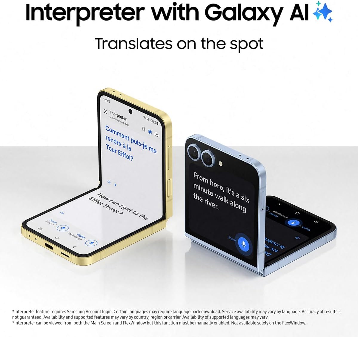 SAMSUNG Galaxy Z Flip 6 AI Cell Phone,  Unlocked Android Smartphone