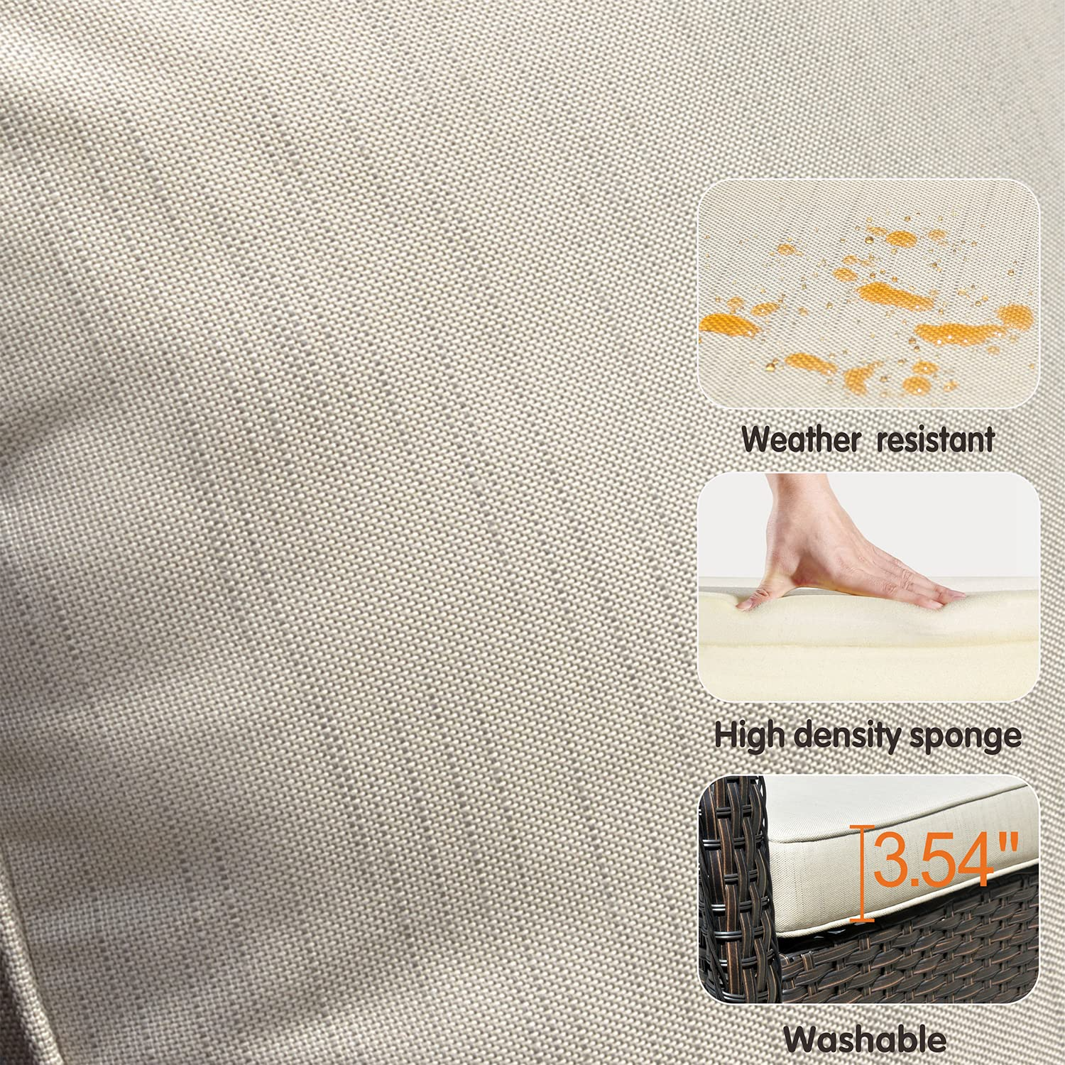 Outdoor Furniture Patio Furniture Set 7 Pcs