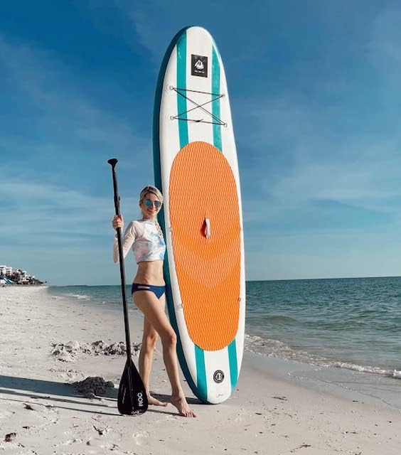 Roc Inflatable Stand Up Paddle Boards with Premium SUP Paddle Board Accessories, Wide Stable Design, Non-Slip Comfort Deck for Youth & Adults