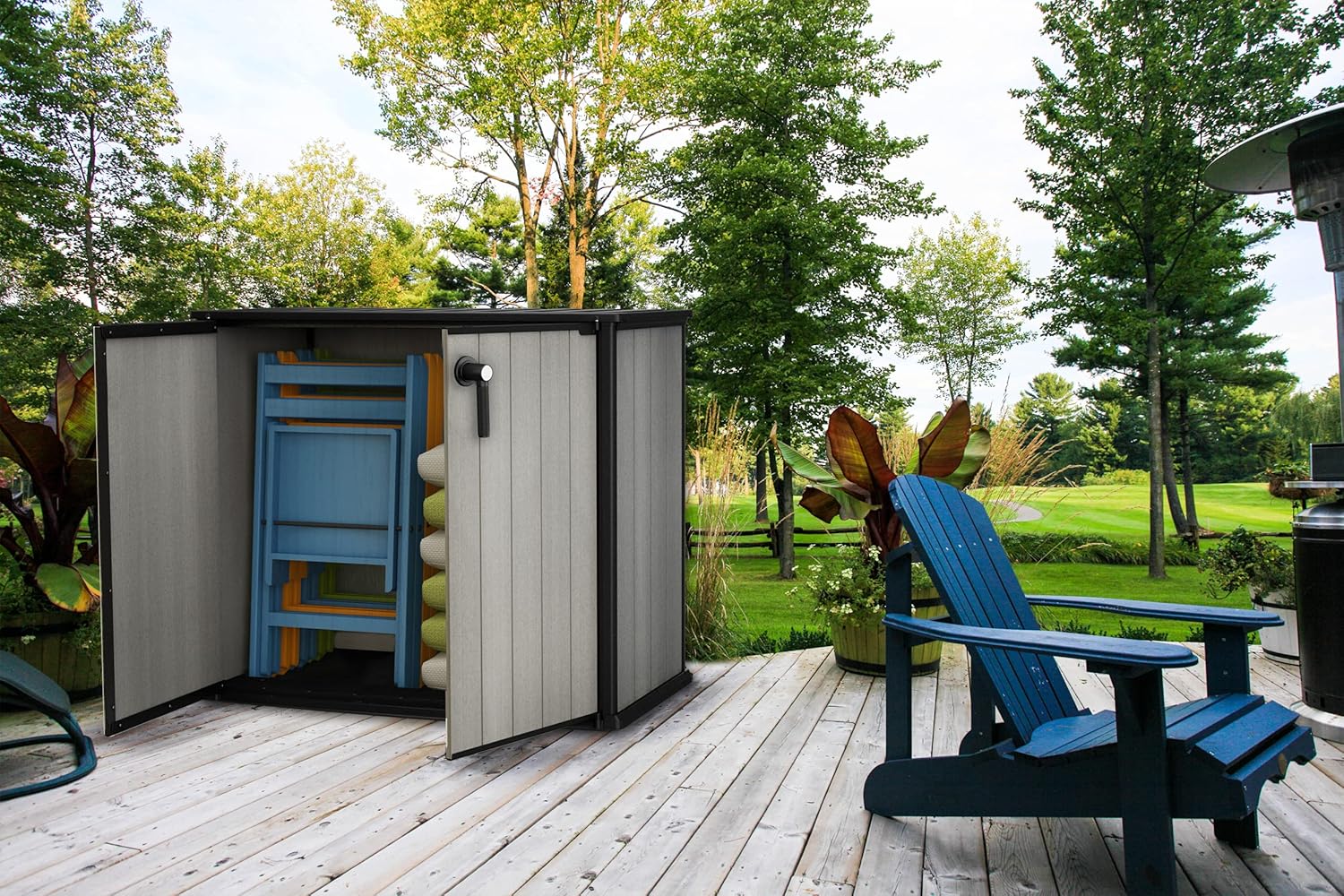 Keter Patio Store 4.6 x 4.0 ft. Resin Outdoor Storage Shed