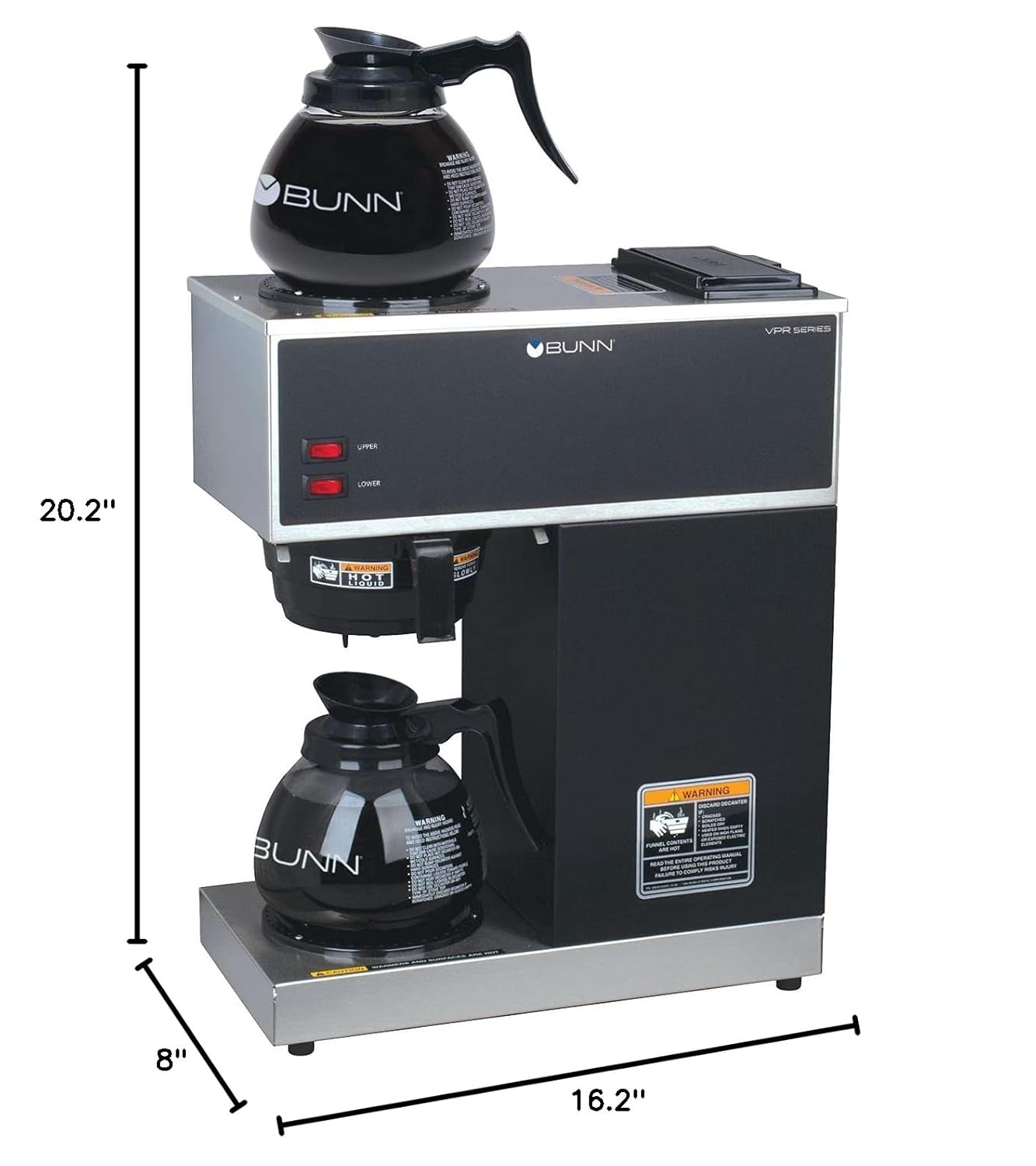 BUNN 33200.0015 VPR-2GD 12-Cup Pourover Commercial Coffee Brewer