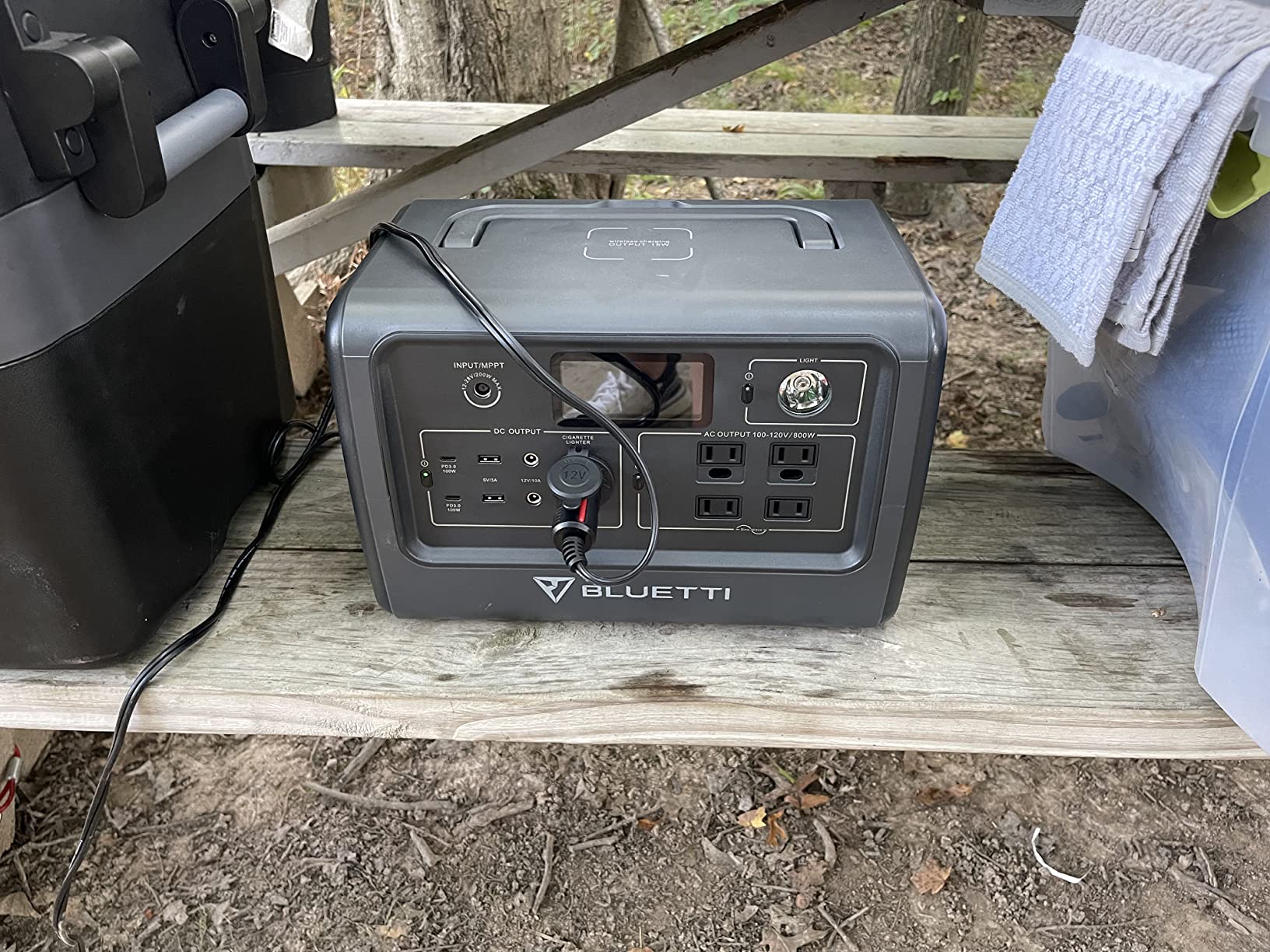 BLUETTI Portable Power Station EB70S, 716Wh LiFePO4 Battery Backup w/ 4 800W AC Outlets (1,400W Peak)