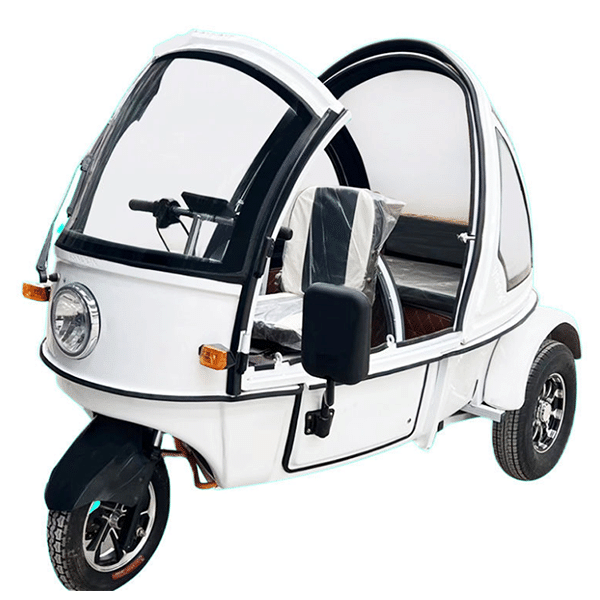 Electric vehicle tricycle fully enclosed transfer baby with shed adult folding semi-enclosed tricycle