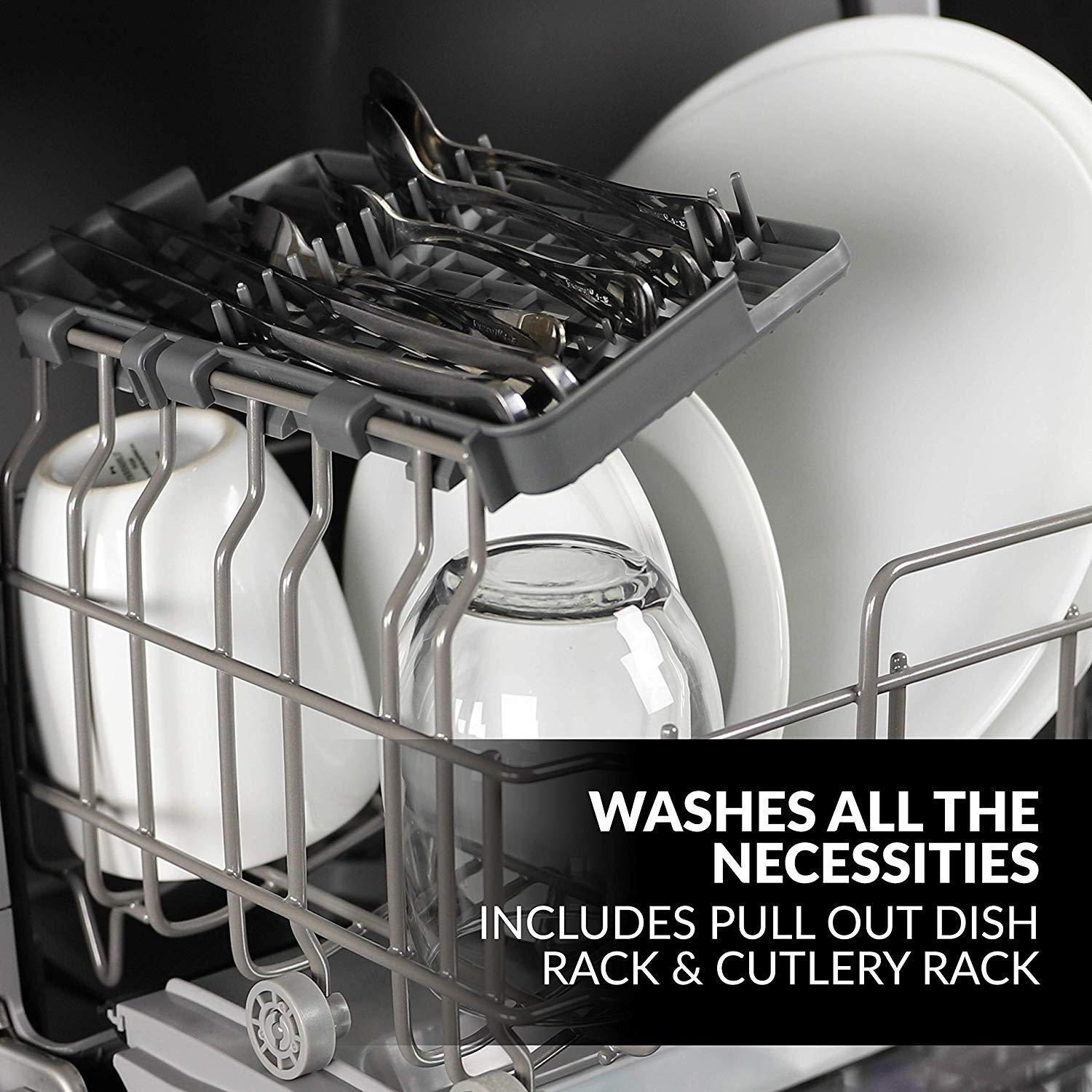 Farberware Complete Portable Countertop Dishwasher with 5-Liter Built-in Water Tank