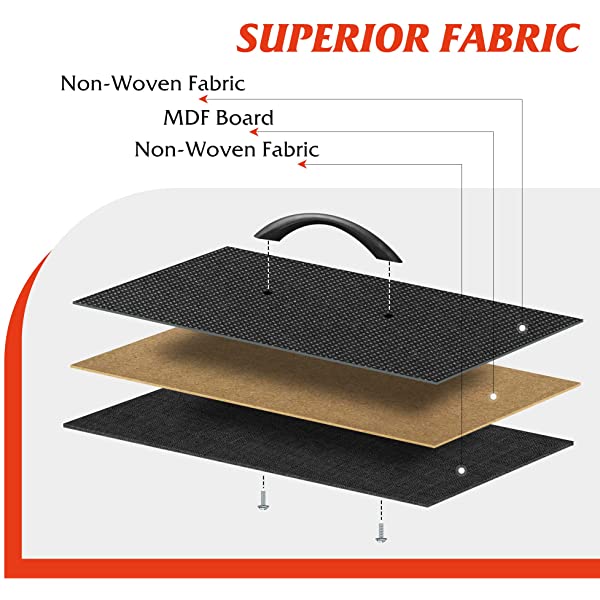 WLIVE Nightstand with 2 Fabric Drawers, Bedside Furniture & End Table Dresser for Bedroom, Living Room, Steel Frame, Wood Top, Easy Pull Handle Charcoal Gray