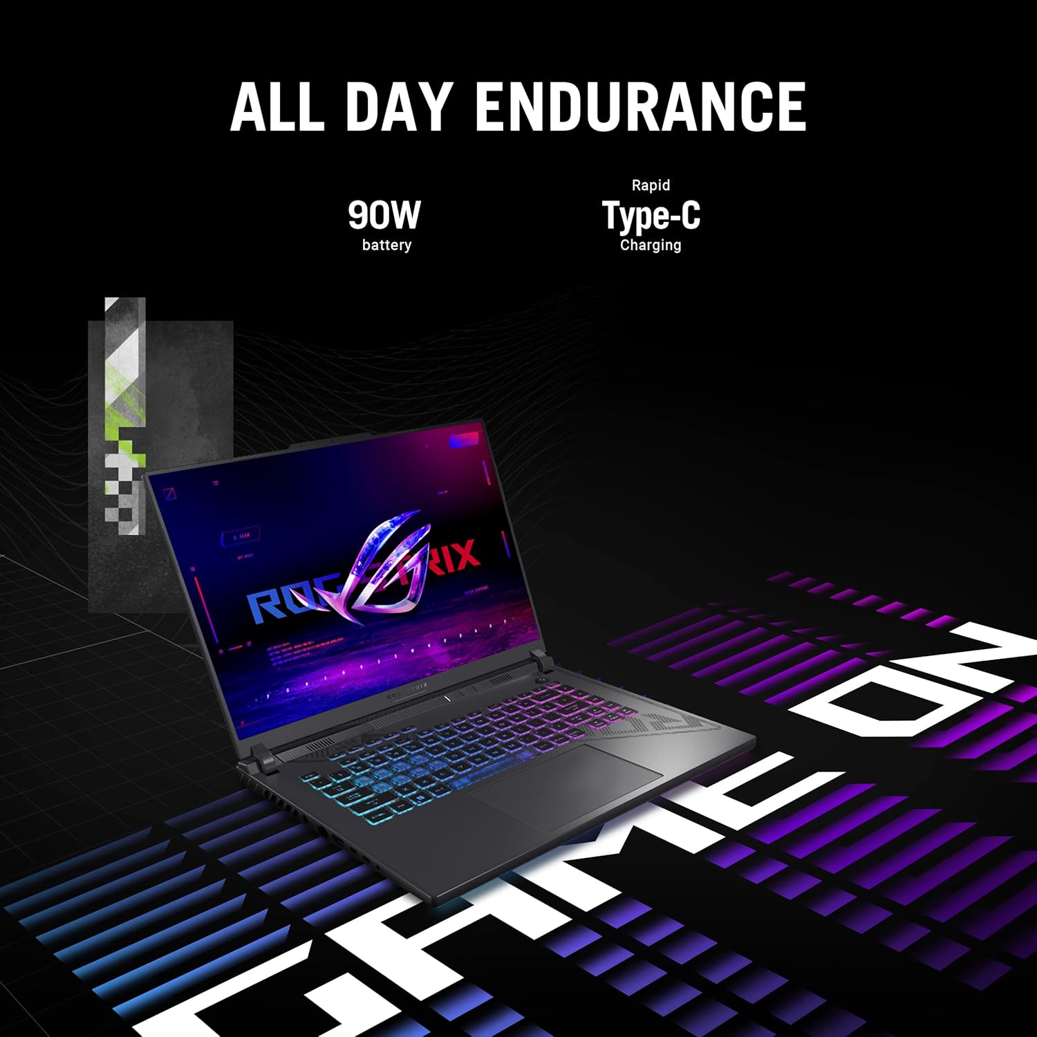 ASUS ROG Strix G16 Gaming Laptop, 165Hz Display, NVIDIA® GeForce RTX™ 4060, Intel Core i7-13650HX, 16GB DDR5, 1TB PCIe Gen4 SSD