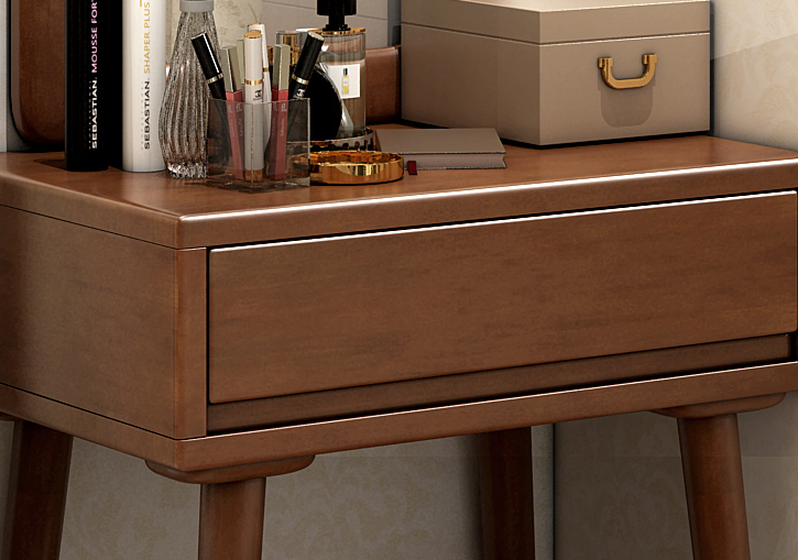 Nordic solid wood dressing table net red ins small apartment bedside dressing table bedroom modern minimalist mini dressing table