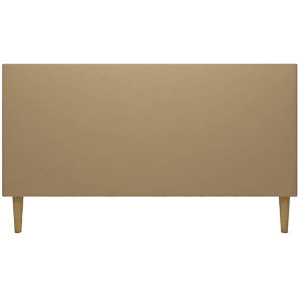 DHP Franklin Mid Century Upholstered Daybed, Sofa Bed, Twin Size Frame, Tan Linen Linen Twin Tan