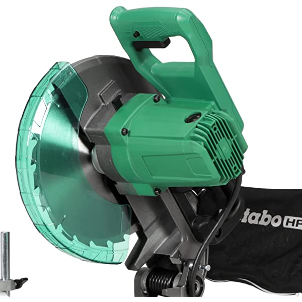 Metabo HPT 10-Inch Compound Miter Saw, Single Bevel, 15-Amp Motor, 0-52° Miter Angle Range, 0-45° Bevel Range, Large Table, 10