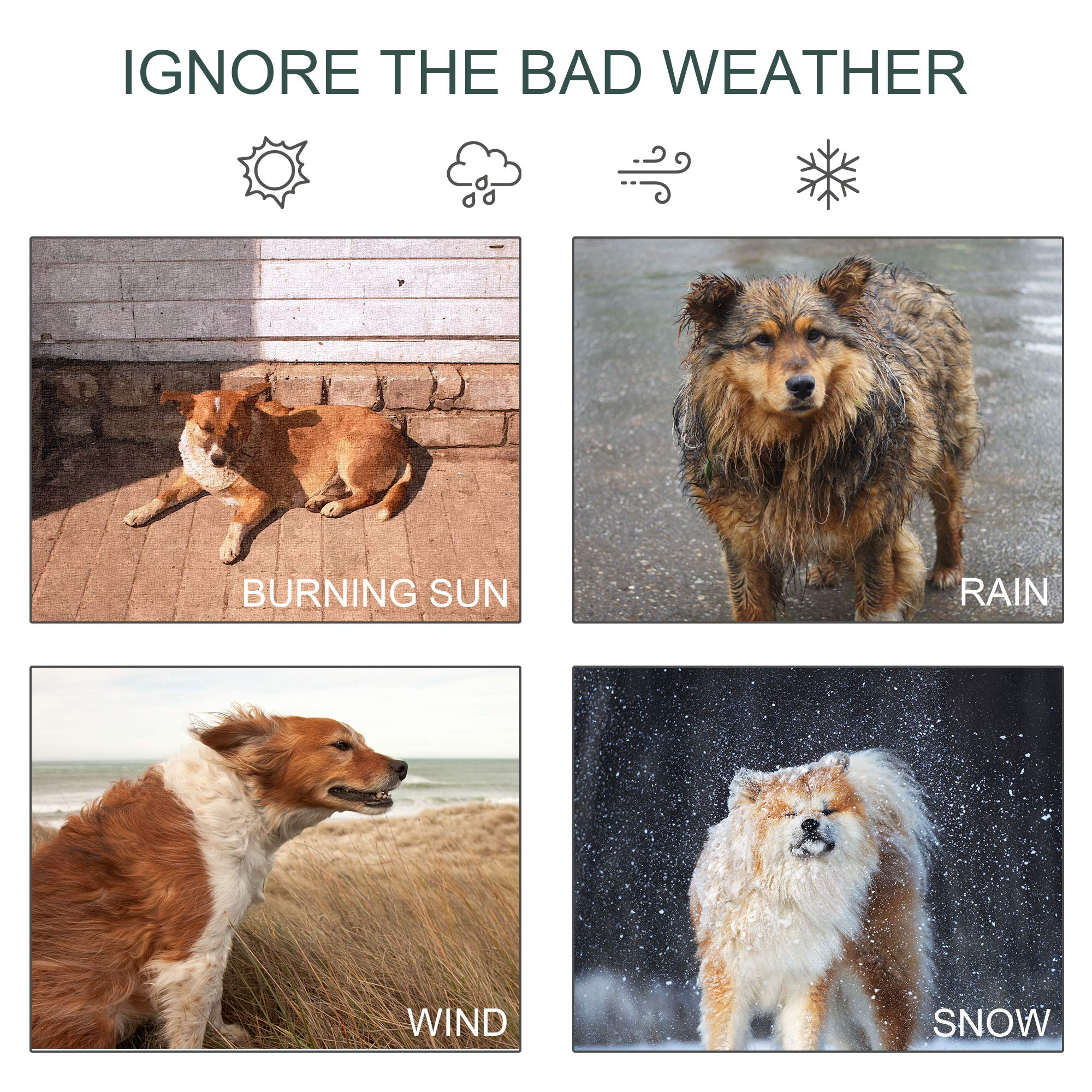 6'x4'x6' Large Dog Kennel Outdoor Steel Fence with UV-Resistant Cloth Roof & Secure Lock