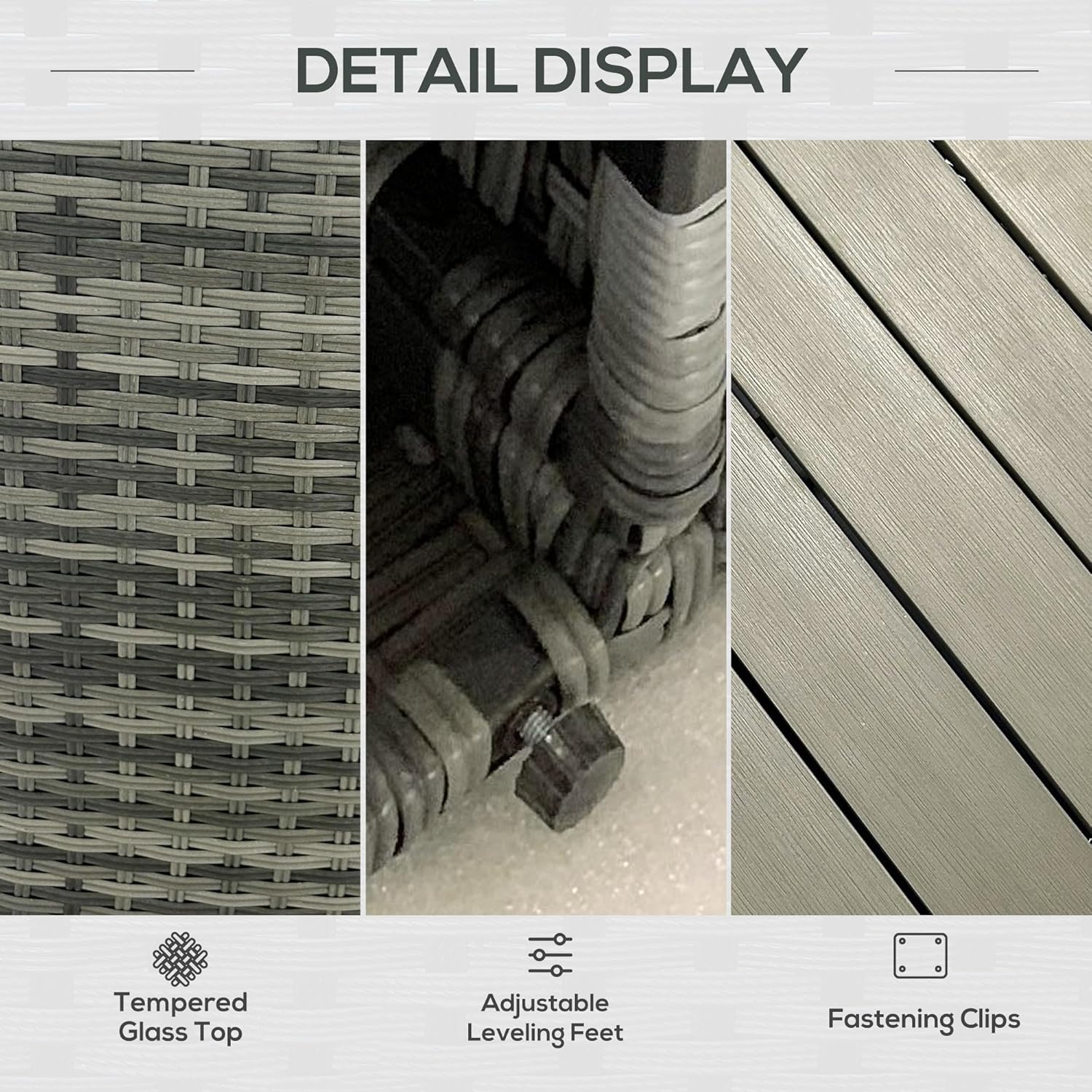 Outsunny 8 Piece Patio Furniture Set