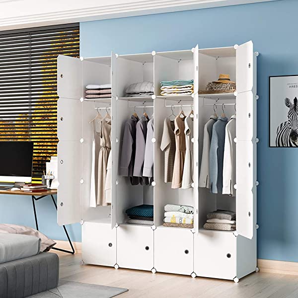 Aeitc Portable Wardrobe Closets 14