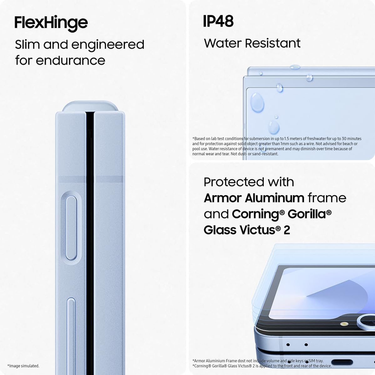 SAMSUNG Galaxy Z Flip 6 AI Cell Phone,  Unlocked Android Smartphone