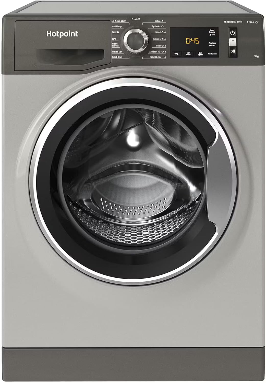 Hotpoint NM11948GCAUK 9kg Freestanding Washing Machine 1400rpm In Graphite