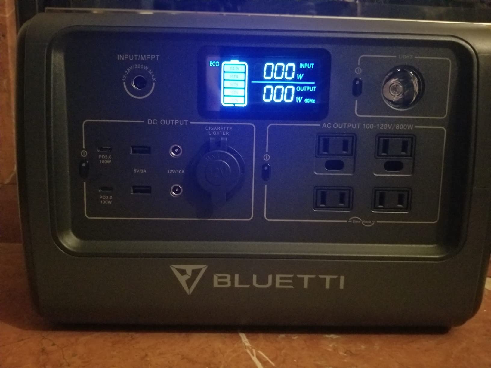 BLUETTI Portable Power Station EB70S, 716Wh LiFePO4 Battery Backup w/ 4 800W AC Outlets (1,400W Peak)