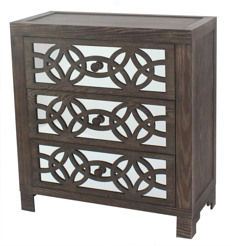 Bester 3 – Drawer Mirrored Accent Chest