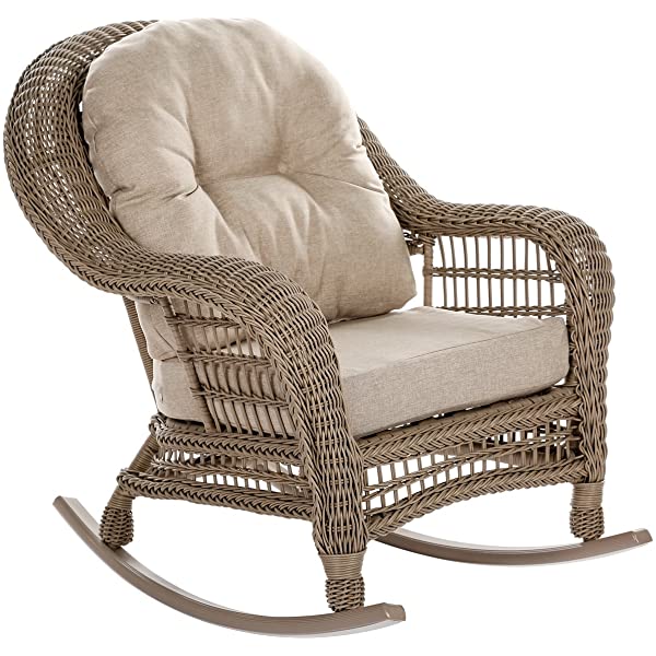 W Unlimited Saturn Collection Outdoor Garden Patio Chair Light Brown 1 Chair