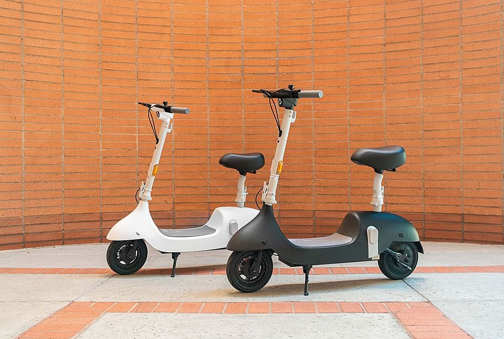 OKAI - Ceetle Pro Electric Scooter with Foldable Seat w/35 Miles Operating Range & 15.5mph Max Speed