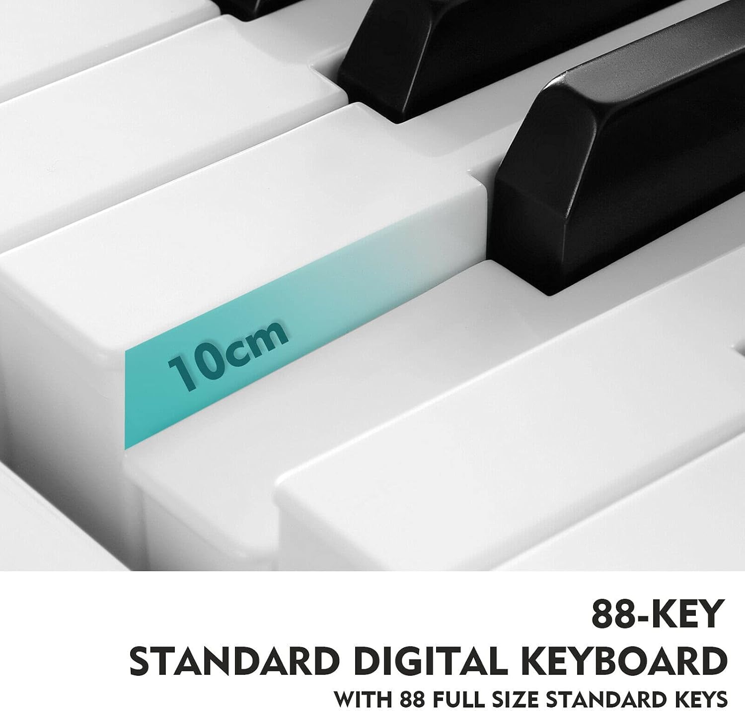 MUSTAR Digital Piano 88 Weighted Keys, Full Size 88 Key Piano Keyboard Semi Weighted, Home Electric Piano with Furniture Stand and Triple Pedal, Music Stand, USB MIDI