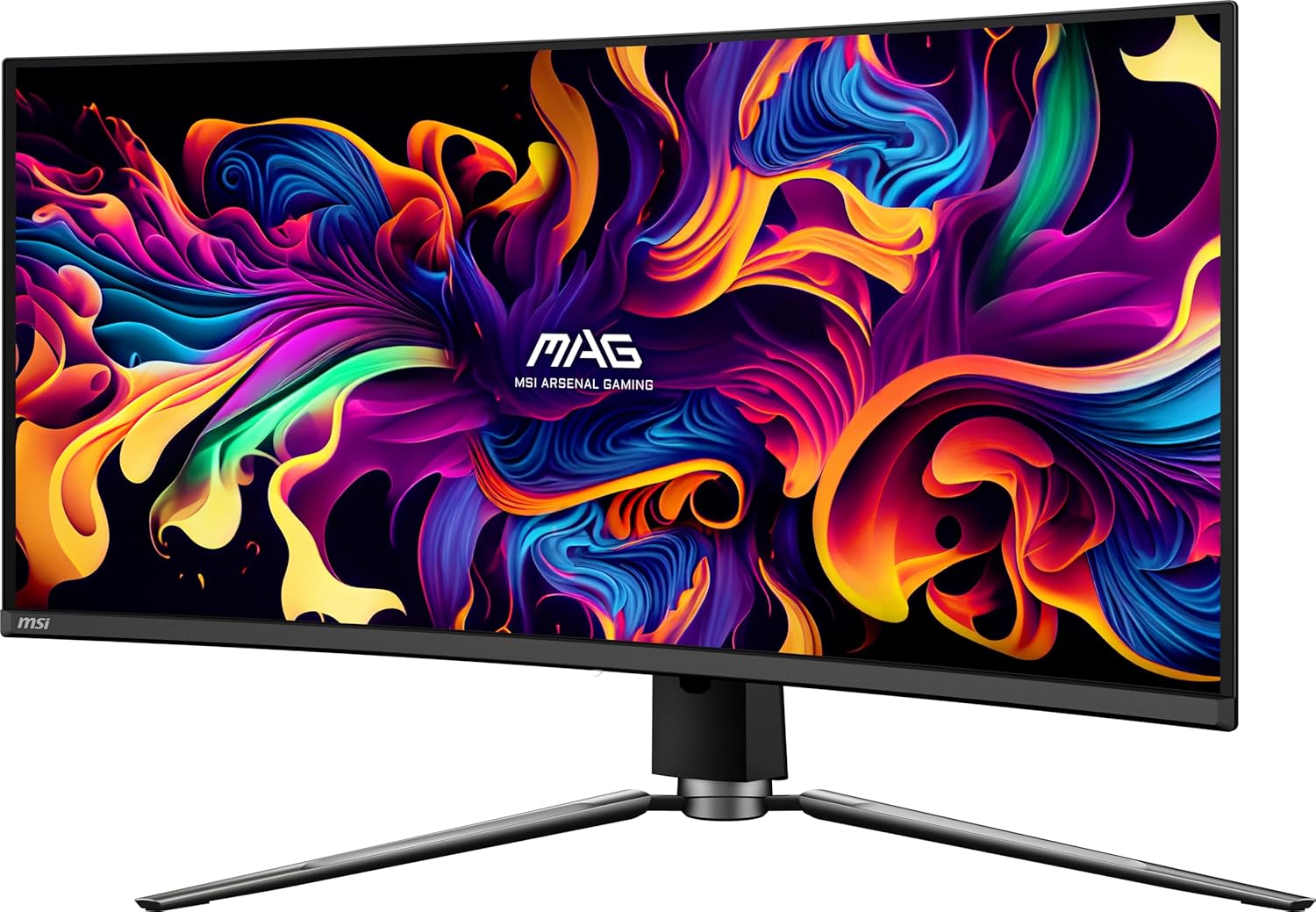 MSI MAG341CQP QD-OLED, 34 Curved OLED Gaming Monitor, 3440 x 1440 (UWQHD), OLED 0.03ms Response time, 175Hz, True Black HDR 400