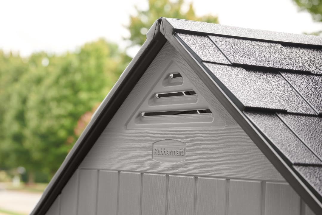 Rubbermaid Resin Outdoor Storage Shed With Floor (7 x 7 Ft)