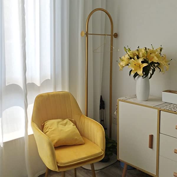 MEYTNA Modern and Simple Coat Racks Shaped Like n, Marble Base Metal Bracket, for Entryway Hallway Office or BedroomHome Coat Hanger Stand, Coat Hanger Hat Hanger, Scarf Hanger, Jacket Hanger Golden