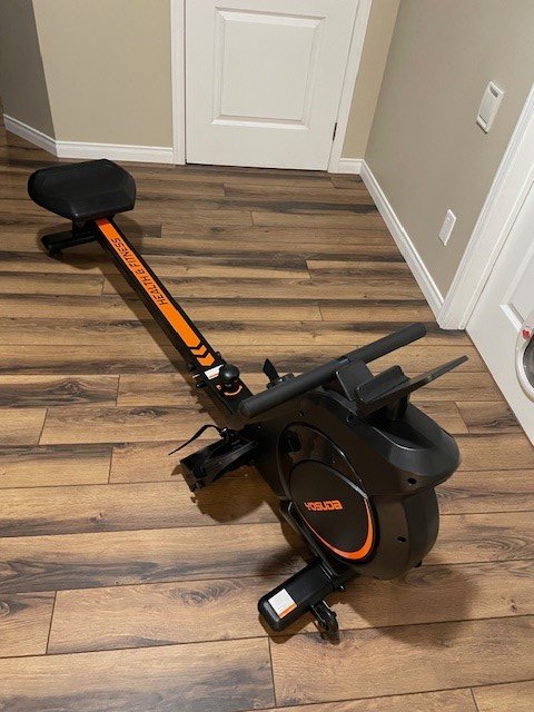 YOSUDA Magnetic Rowing Machine - 350 lb Weight Capacity with LCD Display, Tablet Holder and Comfort Seat