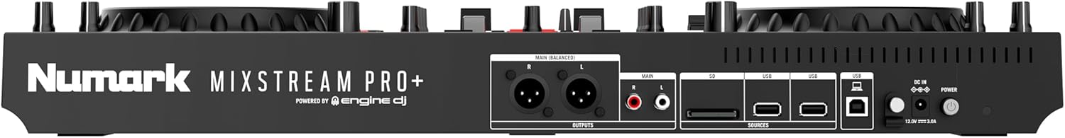 Numark Mixstream Pro+ DJ Controller with Stem Separation, 2 Decks, Wi-Fi Streaming, Mixer, 7