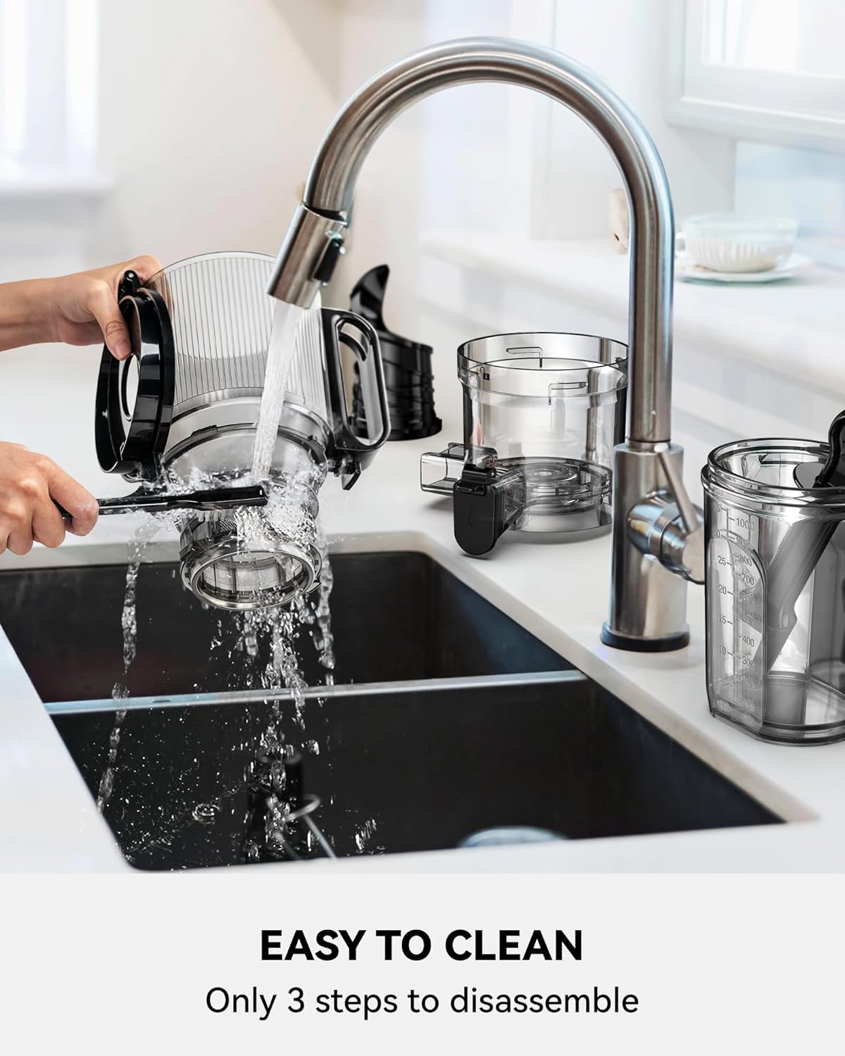 LINKChef Cold Press Juicer Machines, 130mm Diameter and 1.8L Capacity Juicers Whole Fruit and Vegetable, 250W Masticating Juicer Machine, Slow Juicer with Automatic Cutting