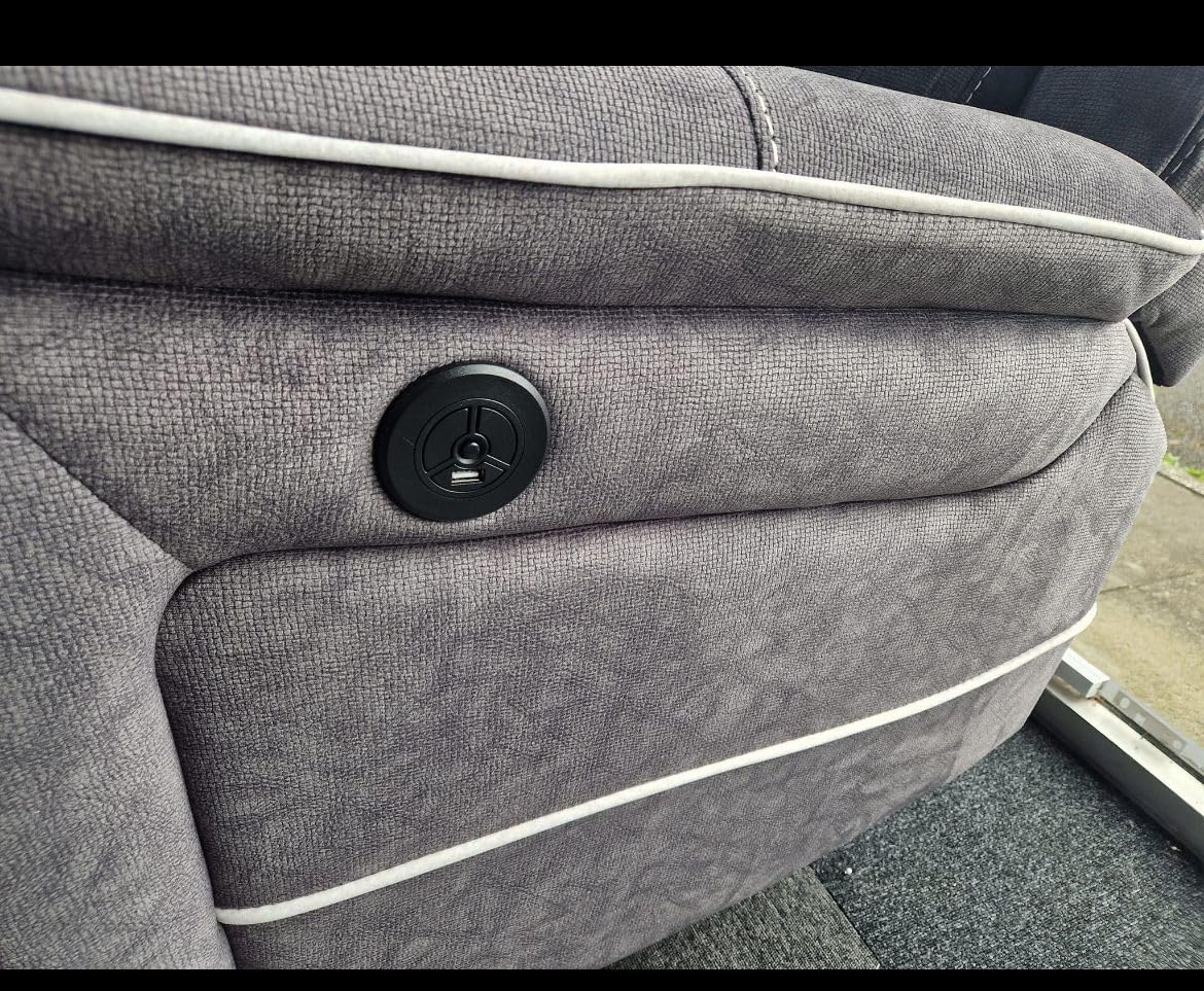 Hannah Electric Corner Sofa Micro Fibre Fabric (270cm x 230cm)