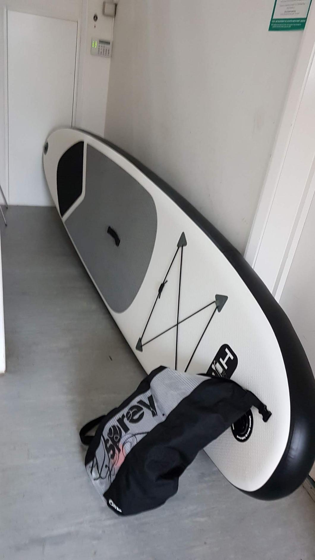 【Sports&Outdoors】【BS】SUP Inflatable Stand Up Paddle Board Set Inc Paddle, Pump, Backpack & Leash