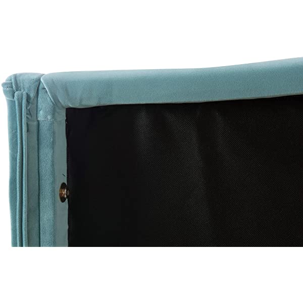 Jennifer Taylor Home Marcella Collection Queen Wingback Tufted Hand-Applied Nail Heads Upholstered Bed, Antique White Antique White Queen